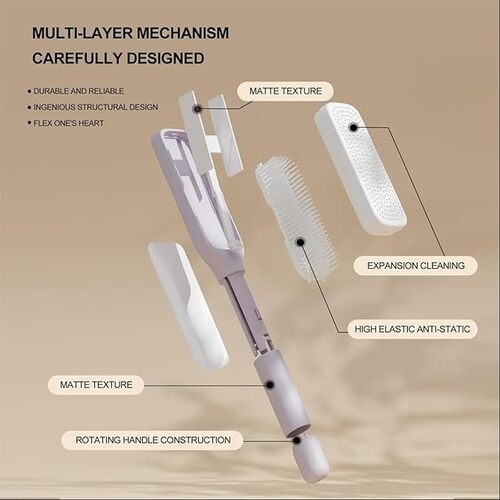 SnapShopβ’ Self-Cleaning Hair Brush