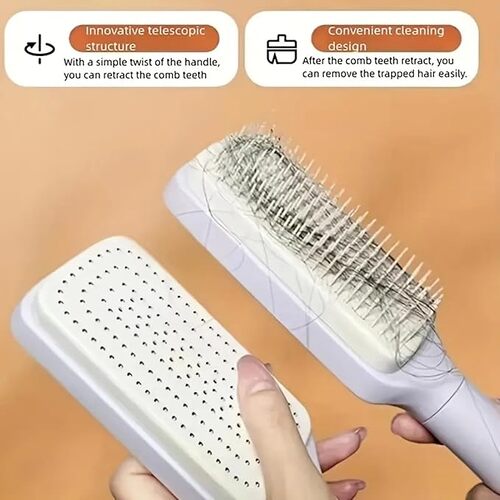 SnapShopβ’ Self-Cleaning Hair Brush