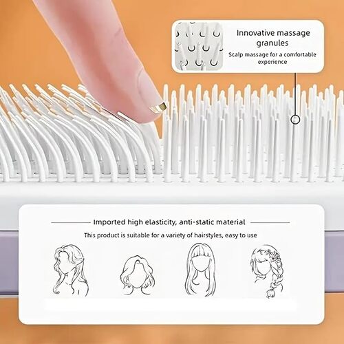 SnapShopβ’ Self-Cleaning Hair Brush