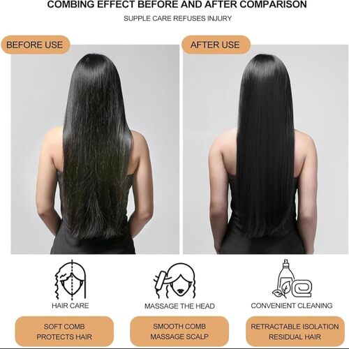 SnapShopβ’ Self-Cleaning Hair Brush