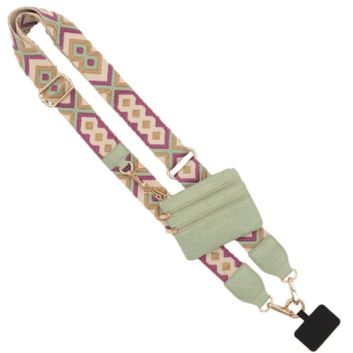 Phone Strap With Zippered Pouch